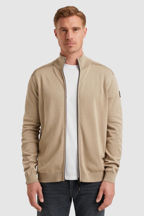 Vanguard zip jacket cotton modal plated